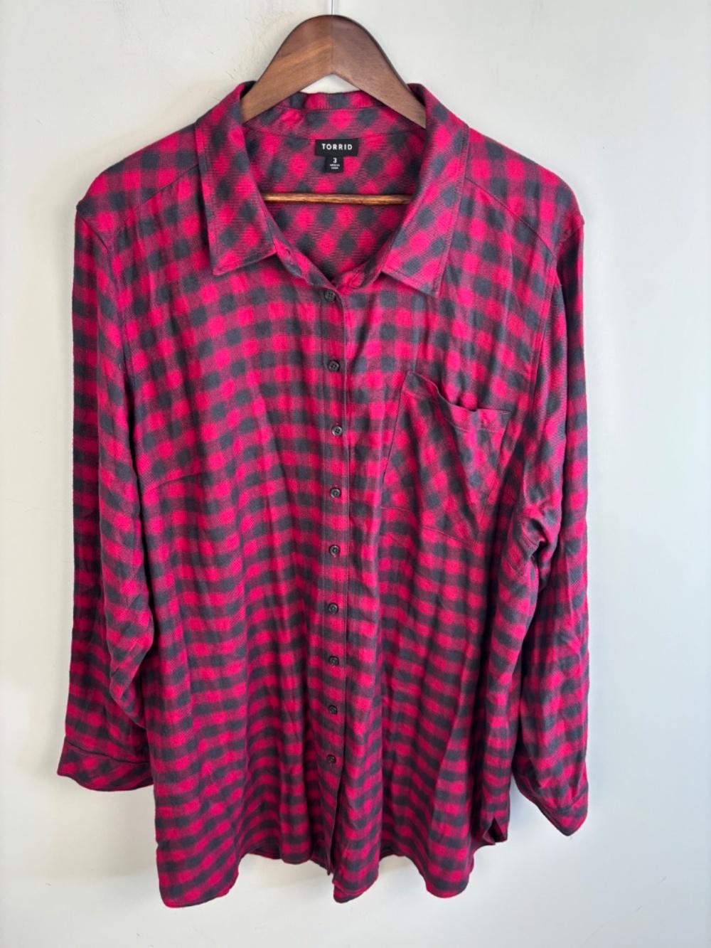 Torrid Lizzie Long Sleeve Tunic Shirt Size 3X - Picture 3 of 5